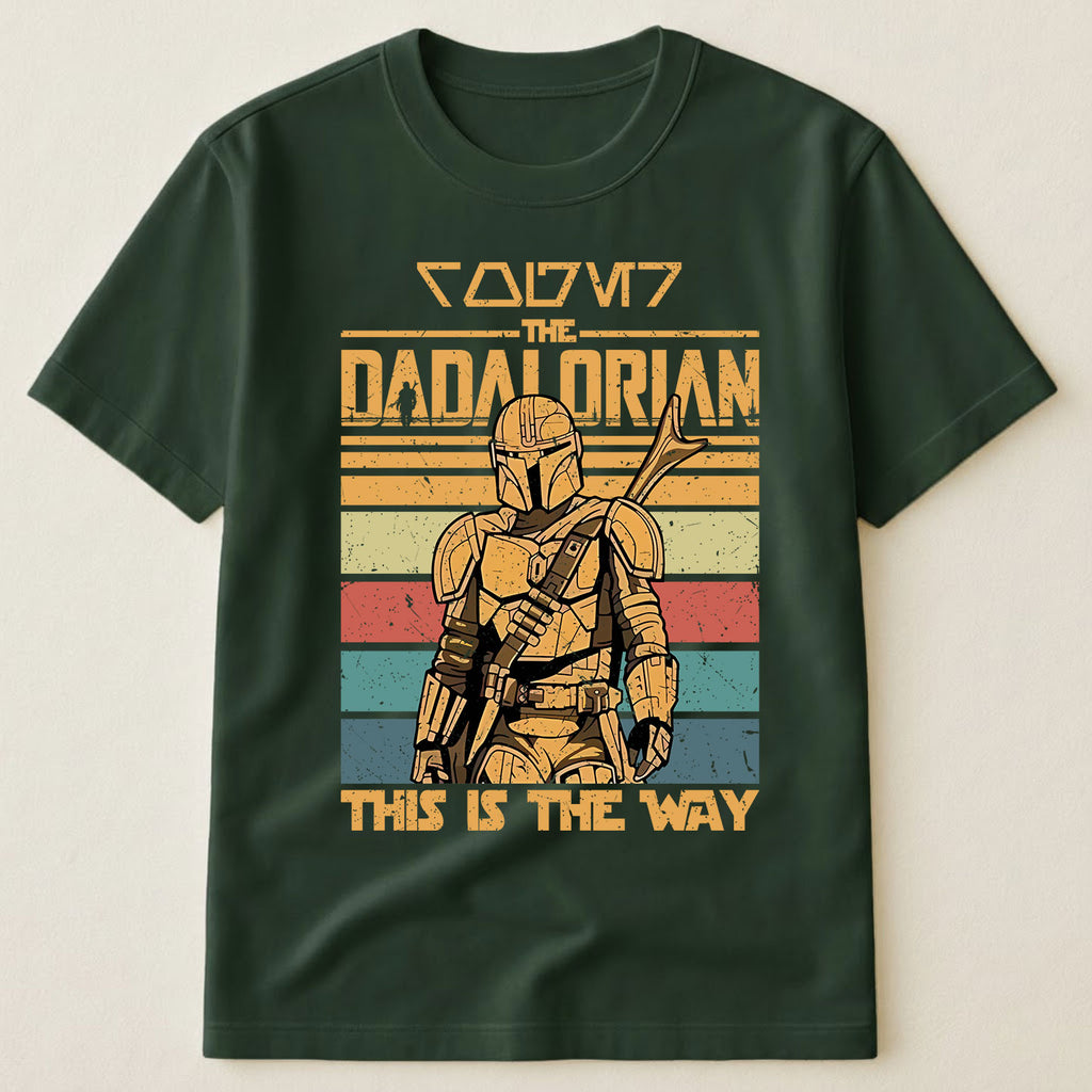 Name In Aurebesh Vintage Dadalorian Star Wars Shirt - Personalized Shirt