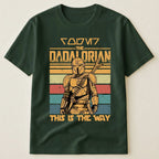 Name In Aurebesh Vintage Dadalorian Star Wars Shirt - Personalized Shirt