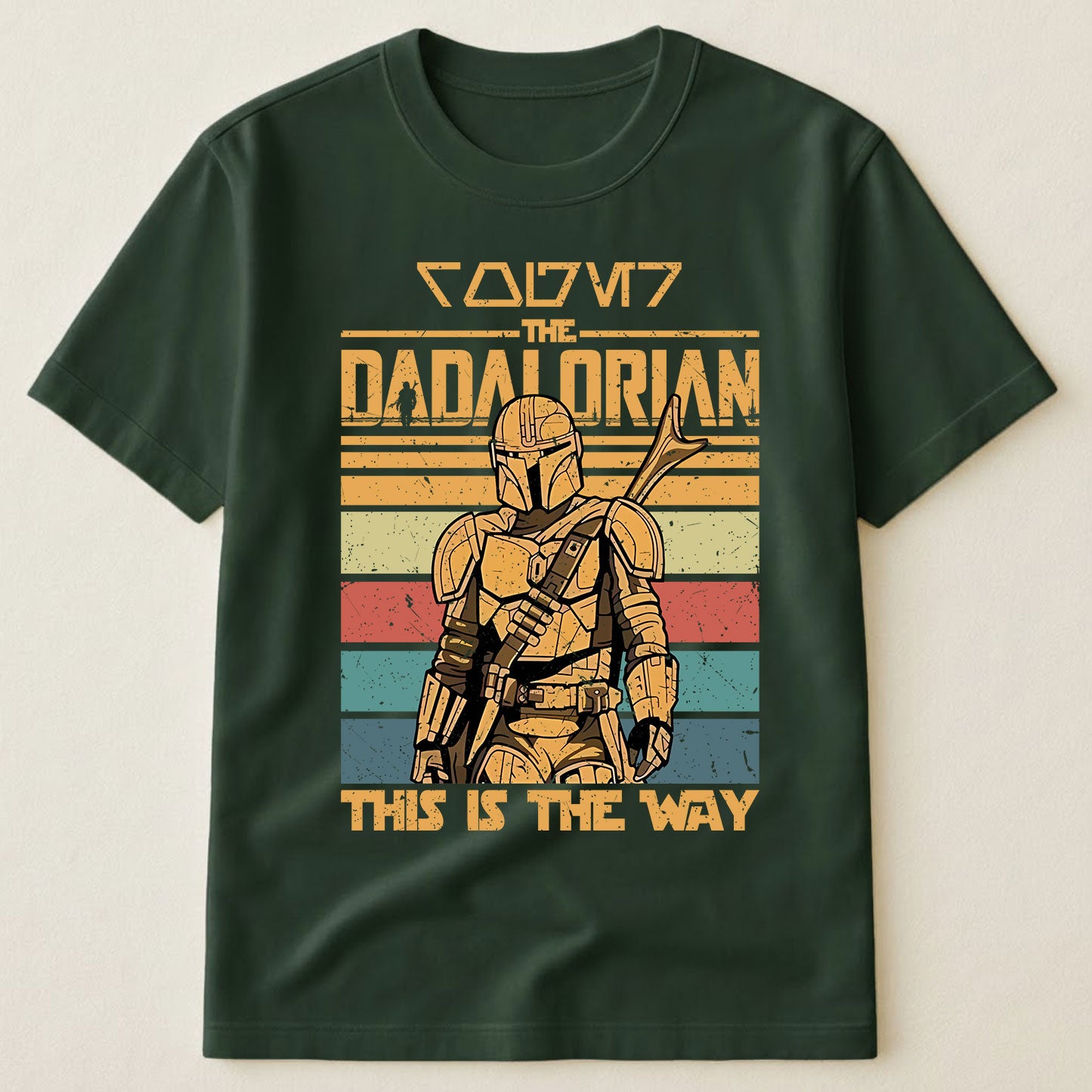 Name In Aurebesh Vintage Dadalorian Star Wars Shirt - Personalized Shirt