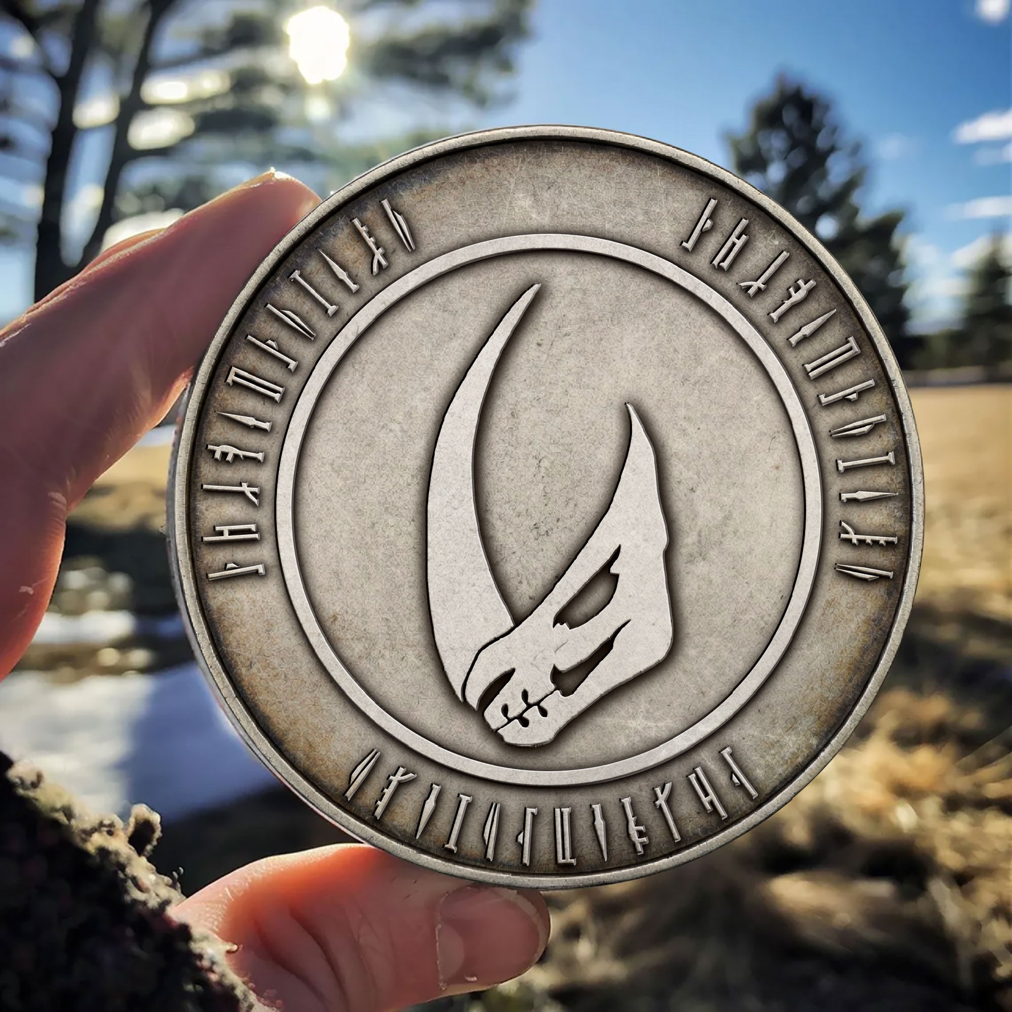 Custom Name In Mando'a Dadalorian Challenge Coin - Personalized Commemorative Keepsake Coin