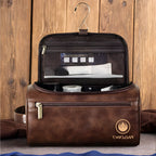 Vintage Aurebesh Star Wars Toiletry Bag - Personalized Leather Toiletry Bag