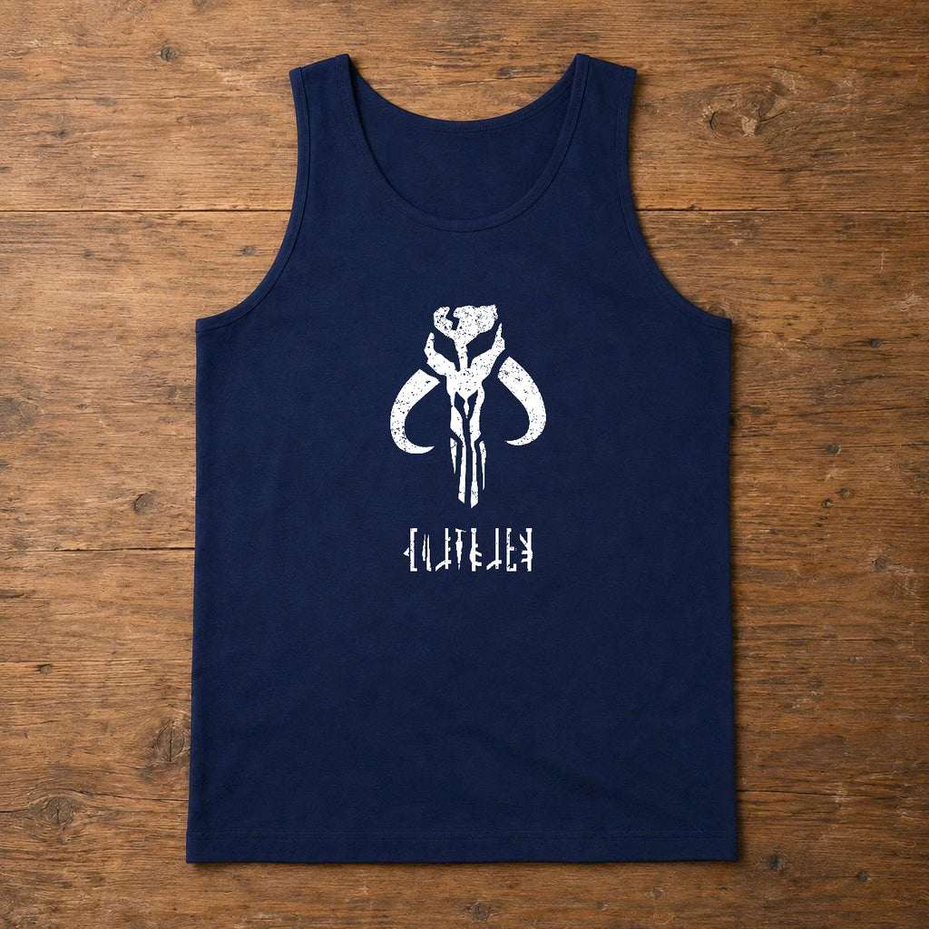 Custom Name in Aurebesh/Mando'a and Star Wars Code Tanktop - Personalized Tanktop Front And Back