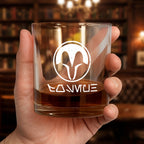Custom Name in Aurebesh/ Mando'a Star Wars Whiskey Glass - Personalized Old Fashioned 11OZ Scotch Glass