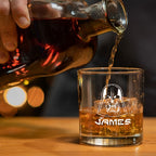Custom Name in Aurebesh/ Mando'a Star Wars Whiskey Glass - Personalized Old Fashioned 11OZ Scotch Glass