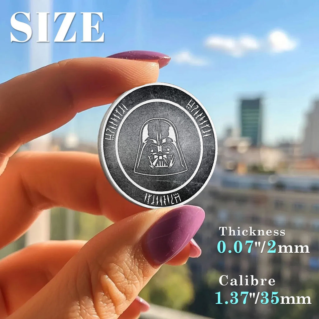 Custom Name In Mando'a/Aurebesh Galactic Challenge Coin - Personalized Commemorative Keepsake Coin
