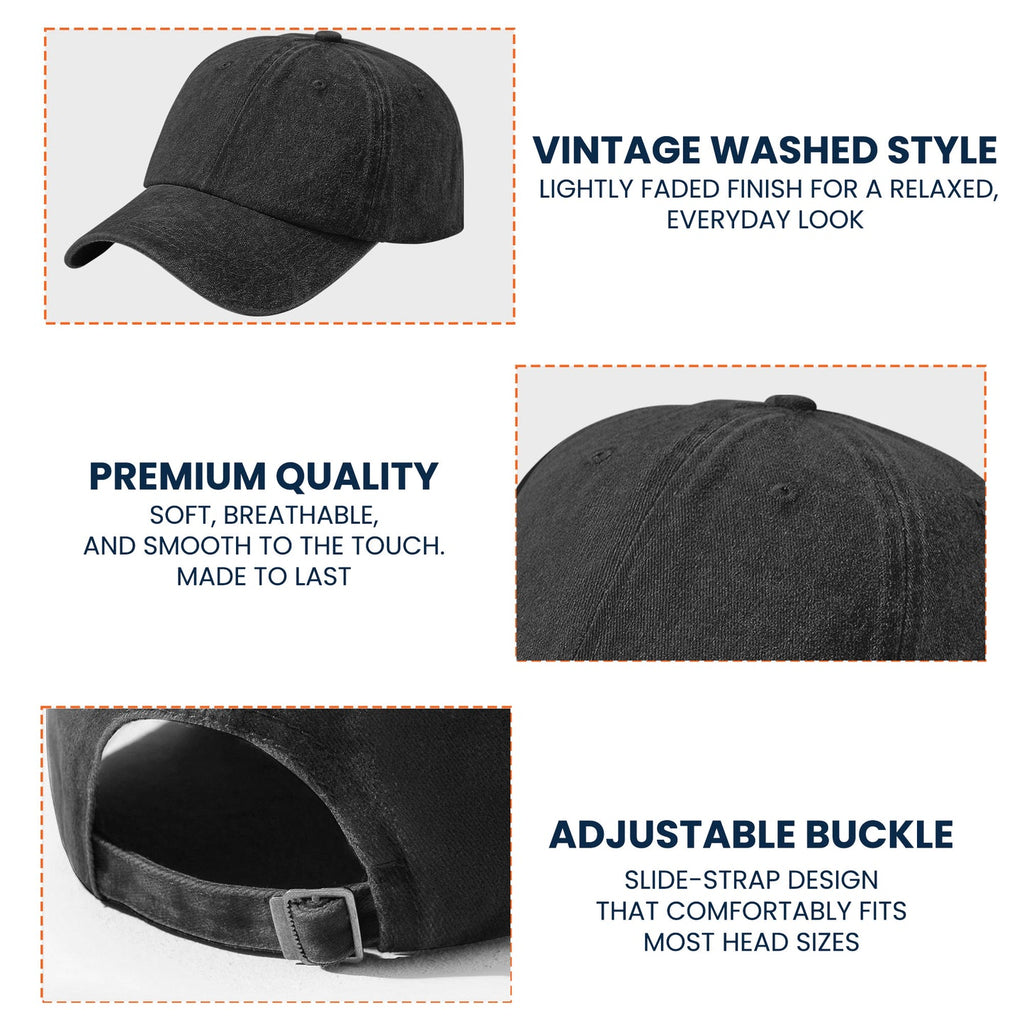 Vintage Aurebesh Star Wars Washed Cap - Personalized Distressed Denim Cap