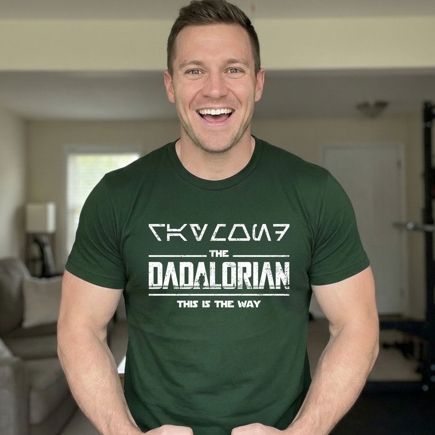 Name In Aurebesh Dadalorian Star Wars Shirt - Personalized Shirt
