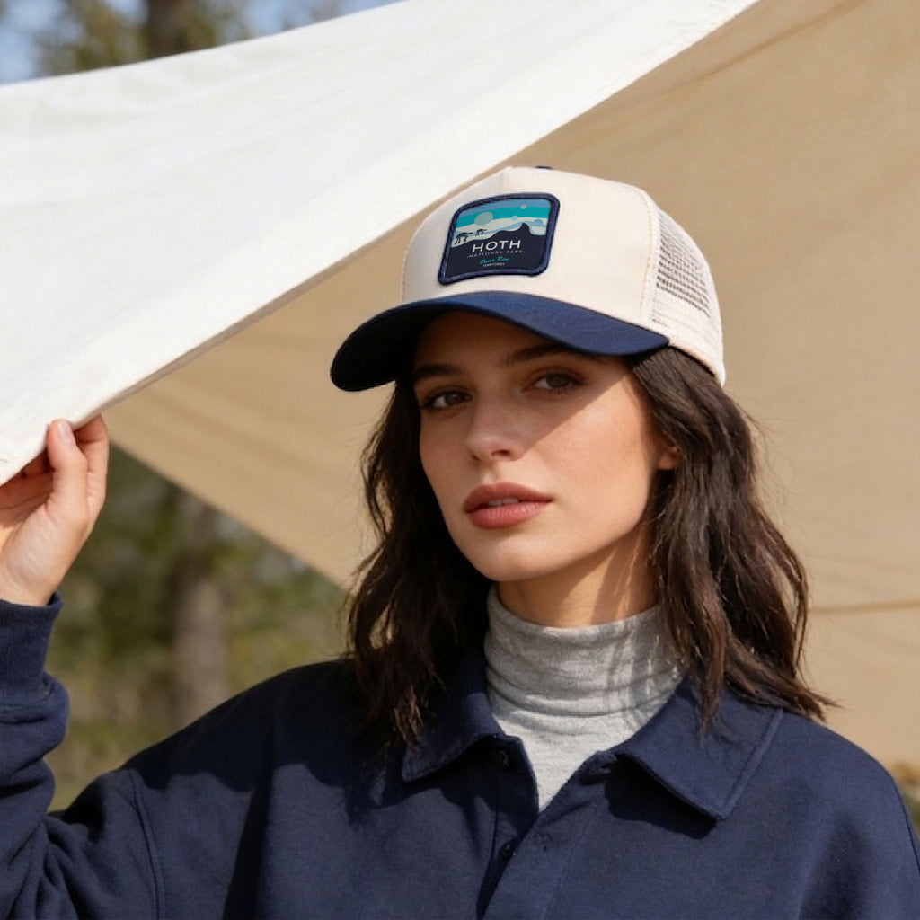 National Park Star Wars Leather Mesh Hat - Personalized Trucker Cap