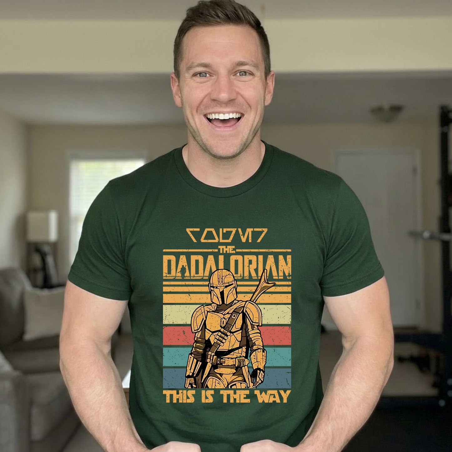 Name In Aurebesh Vintage Dadalorian Star Wars Shirt - Personalized Shirt
