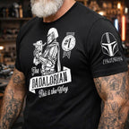 Custom Dadalorian Name in Mando'a Sleeve Printed Shirt - Personalized Shirt and Sleeve