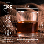 Galactic Code With Custom Name In Mando'a/Aurebesh Whiskey Glass - Personalized Old Fashioned 11OZ Scotch Glass