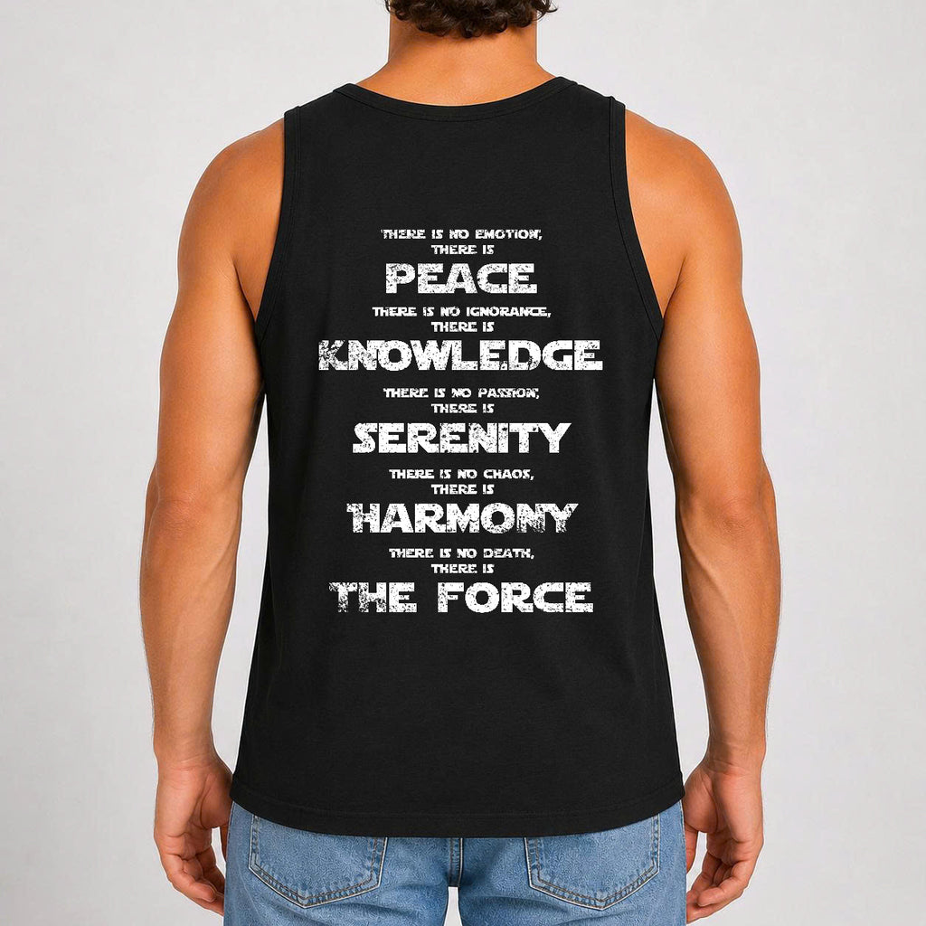 Custom Name in Aurebesh/Mando'a and Star Wars Code Tanktop - Personalized Tanktop Front And Back