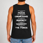 Custom Name in Aurebesh/Mando'a and Star Wars Code Tanktop - Personalized Tanktop Front And Back