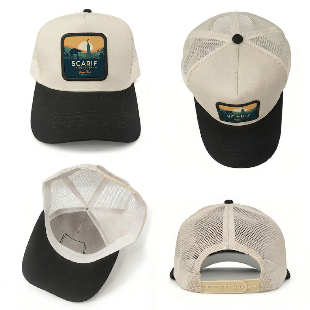 National Park Star Wars Leather Mesh Hat - Personalized Trucker Cap