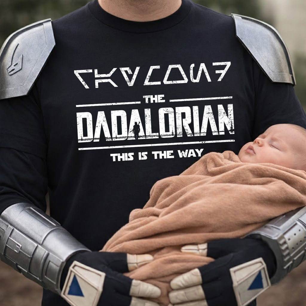 Name In Aurebesh Dadalorian Star Wars Shirt - Personalized Shirt