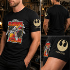 Rebel Scum With Custom Name in Aurebesh/Mando'a Sleeve Printed Shirt - Personalized Shirt and Sleeve