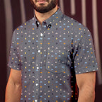 Galactic Droid Registry Hawaiian Shirt with Pocket - Star Wars Button Down Shirt