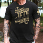 To Be A Jedi With Custom Name in Aurebesh/Mando'a Sleeve Printed Shirt - Personalized Shirt and Sleeve