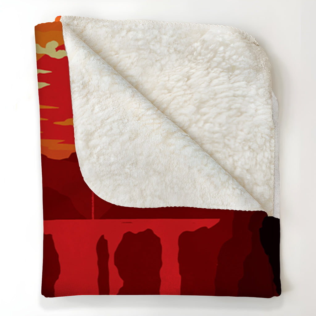 Galactic Locations Art Orginial Saga Sci-fi Movies Blanket - Planets Art Christmas Sherpa Blanket Gift for Fans