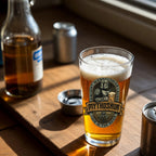 Mythosaur Lager 16oz Beer Glass - Galactic Personalized Beer Glass