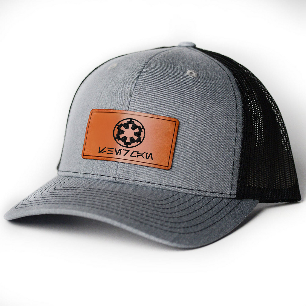 Vintage Aurebesh Star Wars Hat - Personalized Leather Patch Hat