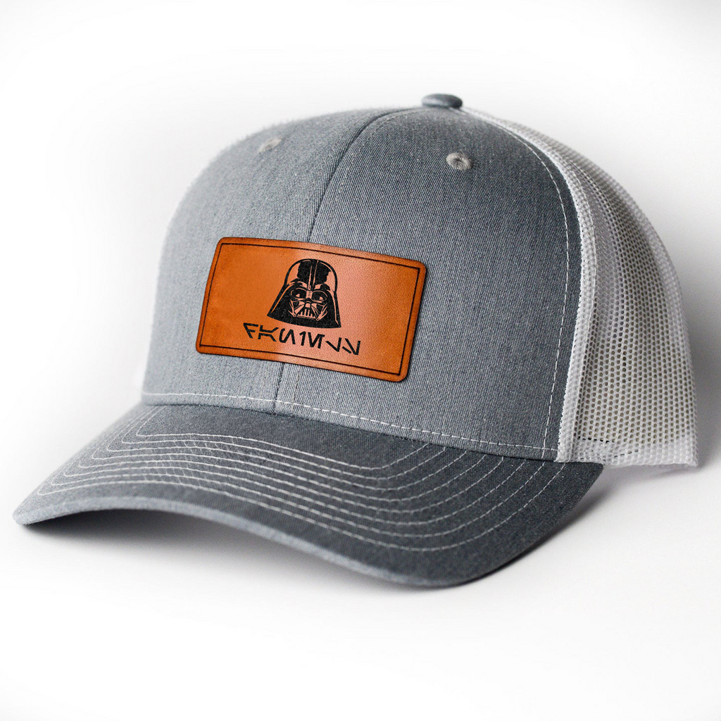 Vintage Aurebesh Star Wars Hat - Personalized Leather Patch Hat