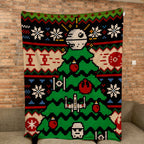 Galactic Christmas Tree Blanket - Galactic Christmas Gift for Fans