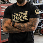 What About The Power Converter With Custom Name in Aurebesh/Mando'a Sleeve Printed Shirt - Personalized Shirt and Sleeve