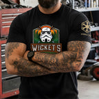 Wicket's Camping Club With Custom Name in Aurebesh/Mando'a Sleeve Printed Shirt - Personalized Shirt and Sleeve