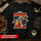 Rebel Scum With Custom Name in Aurebesh/Mando'a Sleeve Printed Shirt - Personalized Shirt and Sleeve