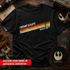 Rebel Scum Since 1977 With Custom Name in Aurebesh/Mando'a Sleeve Printed Shirt - Personalized Shirt and Sleeve