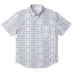 Galactic AT-AT Pattern Hawaiian Shirt with Pocket - Galactic Button Down Shirt