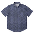 Galactic AT-AT Pattern Hawaiian Shirt with Pocket - Galactic Button Down Shirt