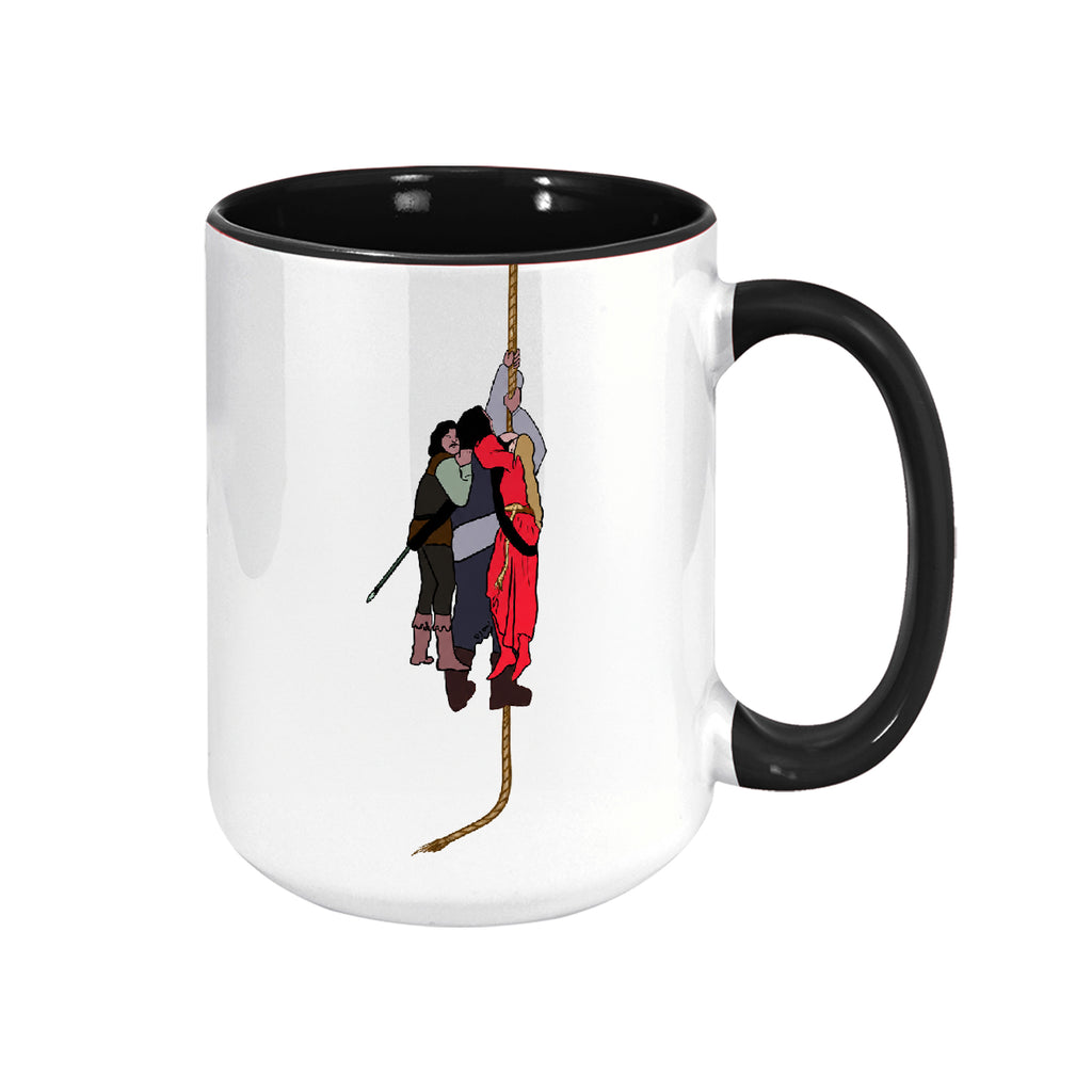 Cliff of Insanity Funny Accent Mug - Princess Bride Edge-to-Edge Printed Two-Tone Mug