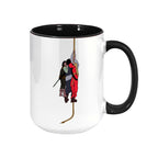 Cliff of Insanity Funny Accent Mug - Princess Bride Edge-to-Edge Printed Two-Tone Mug