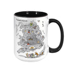 King Arthur's Journey Funny Accent Mug - Monty Python and the Holy Grail Edge-to-Edge Printed Two-Tone Mug