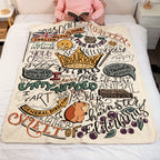 Monty Python And The Holy Grail Quotes Art Blanket - Classic Comedy Movie Sherpa Blanket Gift for Fans