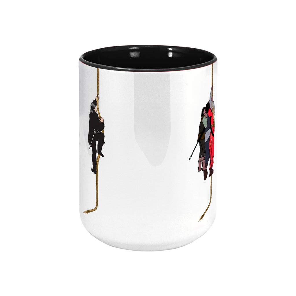 Cliff of Insanity Funny Accent Mug - Princess Bride Edge-to-Edge Printed Two-Tone Mug