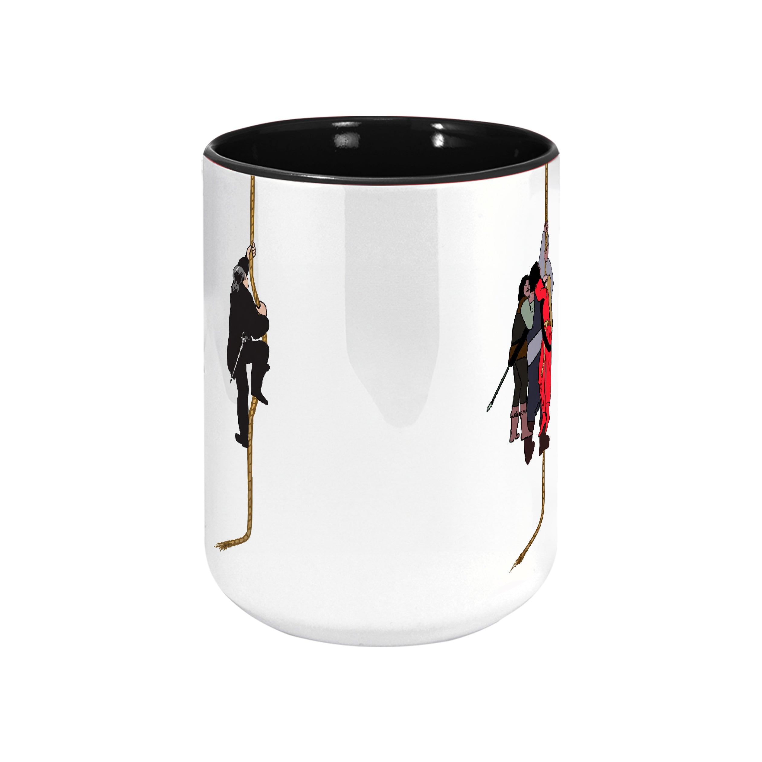 Cliff of Insanity Funny Accent Mug - Princess Bride Edge-to-Edge Printed Two-Tone Mug
