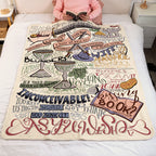 Princess Bride Quotes Art Blanket - Classic Movie Art Christmas Sherpa Blanket Gift for Fans