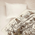 Monty Python And The Holy Grail Tapestry Blanket - Classic Comedy Movie Sherpa Blanket Gift for Fans