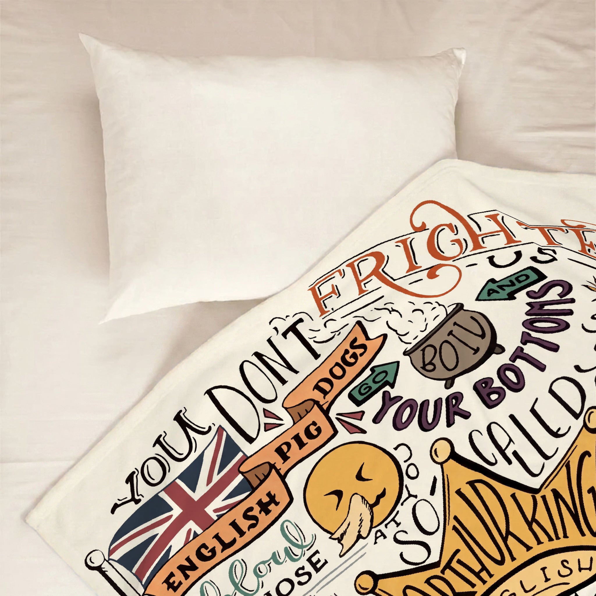 Monty Python And The Holy Grail Quotes Art Blanket - Classic Comedy Movie Sherpa Blanket Gift for Fans
