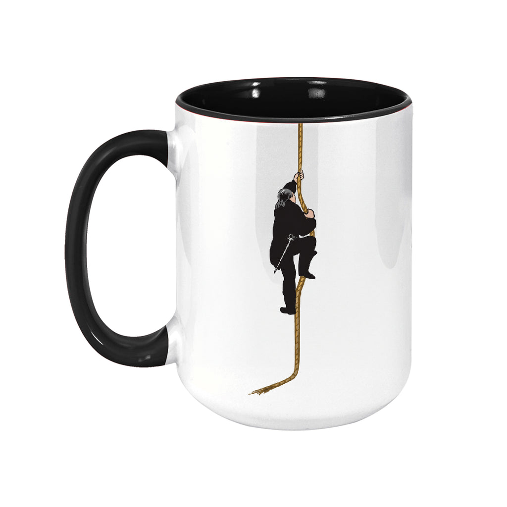 Cliff of Insanity Funny Accent Mug - Princess Bride Edge-to-Edge Printed Two-Tone Mug