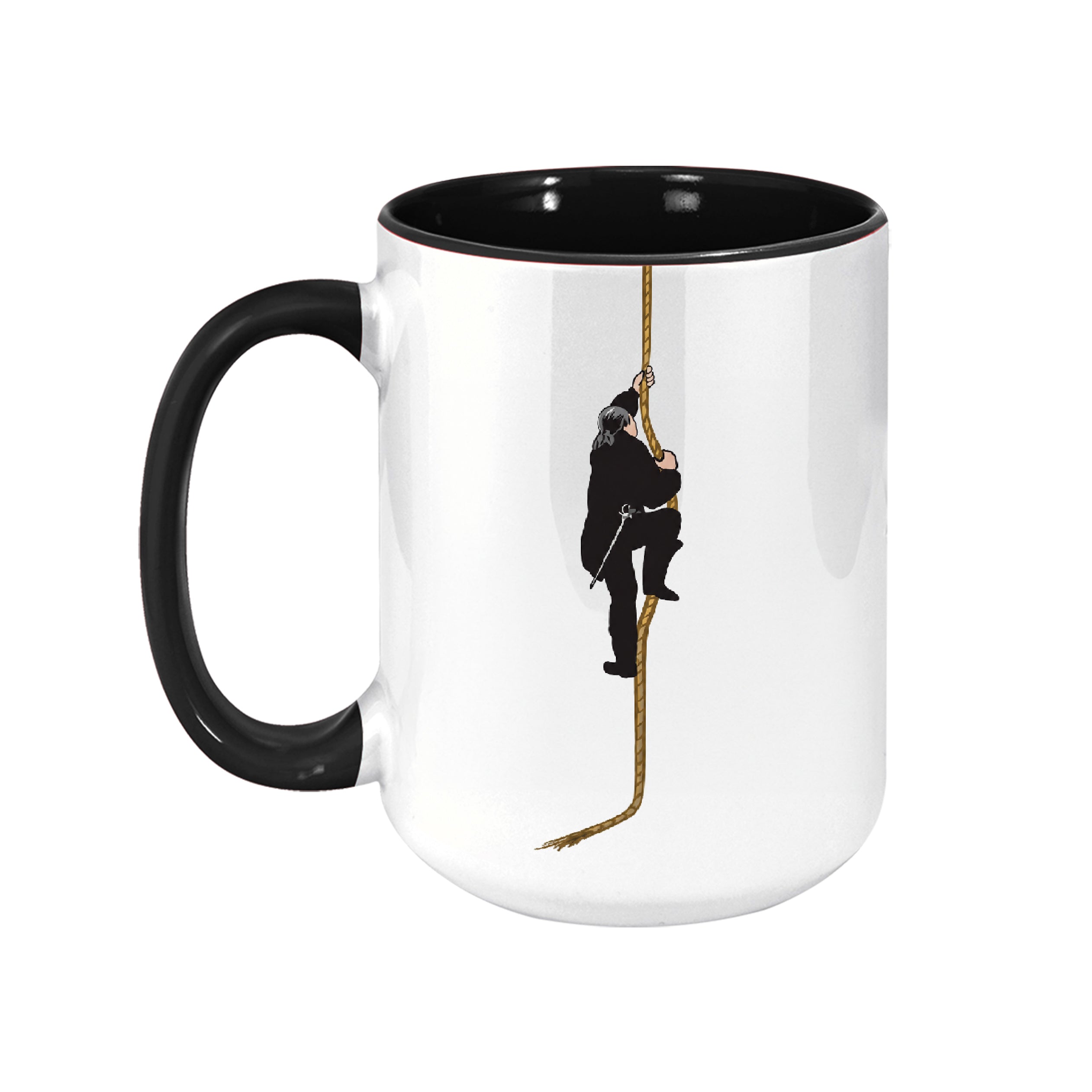 Cliff of Insanity Funny Accent Mug - Princess Bride Edge-to-Edge Printed Two-Tone Mug