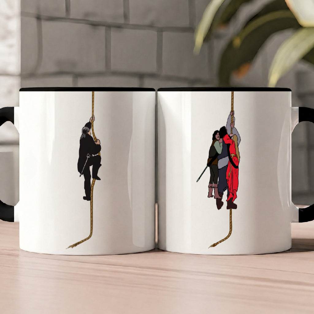Cliff of Insanity Funny Accent Mug - Princess Bride Edge-to-Edge Printed Two-Tone Mug