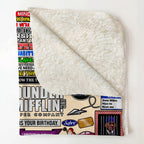 The Office Quotes Doodle Art Blanket - Classic Comedy Movie Sherpa Blanket Gift for Fans
