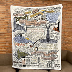 Fantasy Movie's Quote Collection Art Blanket - Fantasy Movie Sherpa Blanket Gift for Fans