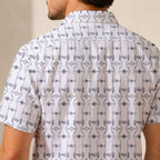 TIE Fighter Fleet Pattern Hawaiian Shirt with Pocket - Galactic Button Down Shirt