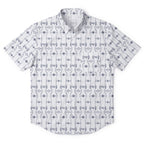 TIE Fighter Fleet Pattern Hawaiian Shirt with Pocket - Galactic Button Down Shirt