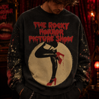 Vintage Cult Horror Movies All-Over-Print Sweatshirt - Unique Vintage Sweatshirt
